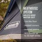 Coleman Skydome Camping Tent, 2 Person, Evergreen