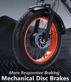 YEBEI Folding Electric Tricycle for Adults, 500W Motor, 48V15AH Lithium Battery, 20 x 4.0 in Fat Tires