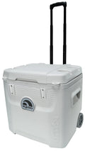 Igloo 52 QT 5-Day Marine Ice Chest Cooler With Wheels, White