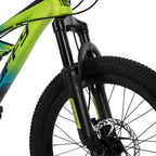 Huffy 20-inch Oxide Boys Mountain Bike, Lime / Blue