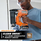 18V Brushless Cordless Nailer Combo Kit with Brad and Finish Nailers, Battery and Charger
