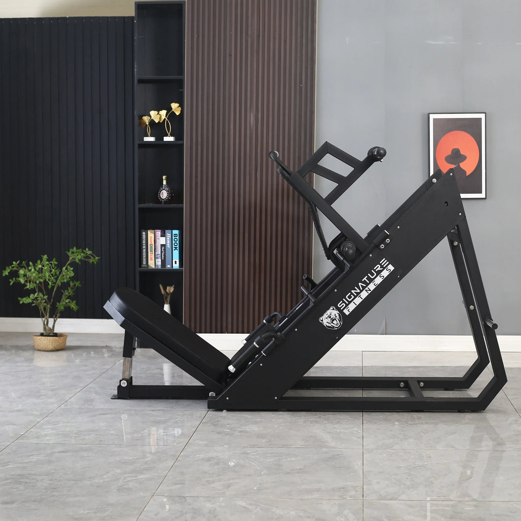 BalanceFrom Plate Loaded Adjustable Leg Press Machine With Extra Plate Storage, 1000-Pound Capacity - SF-L2