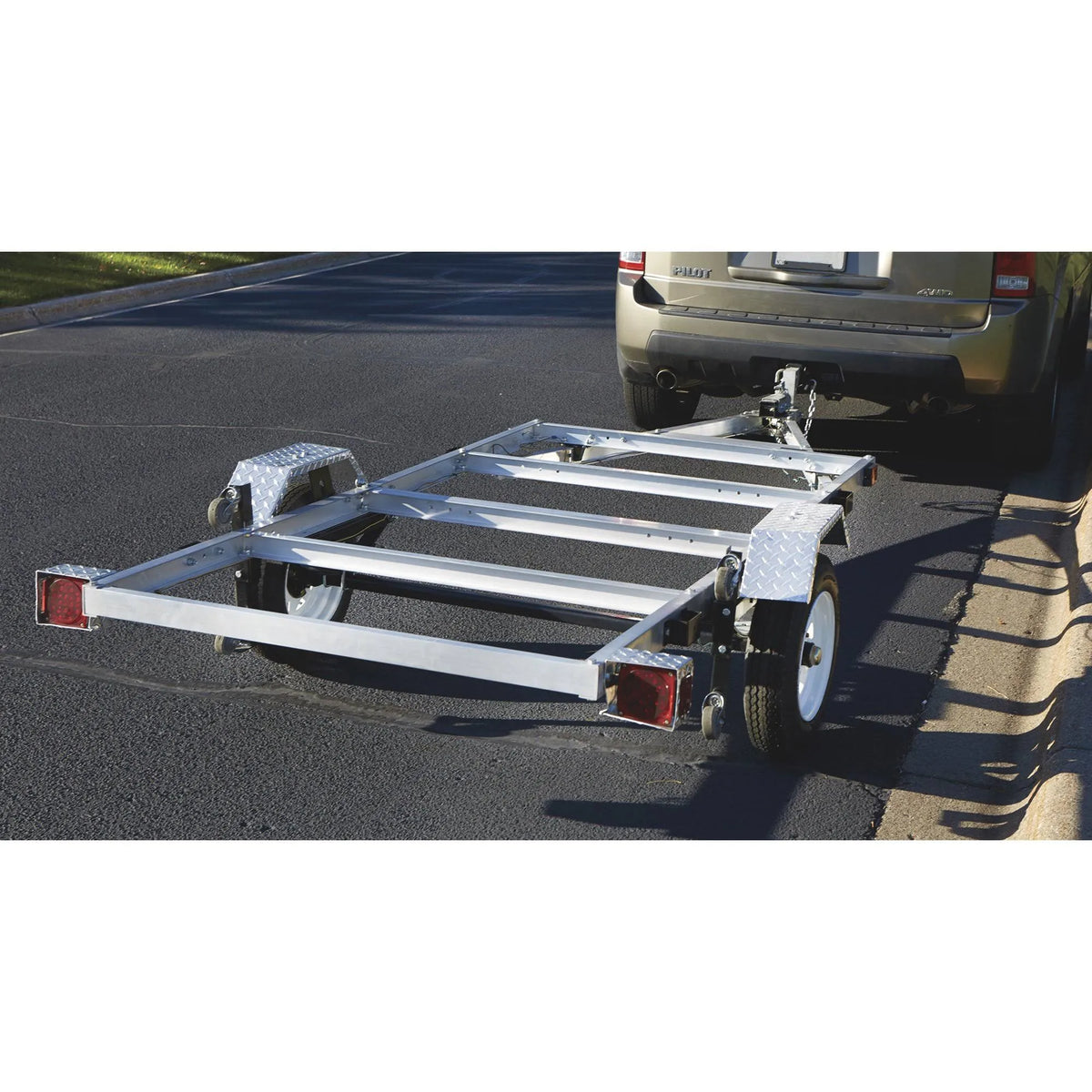 4-Ft. x 8-Ft. Folding Aluminum Utility Trailer, 1,170-Lb. Load Capacity