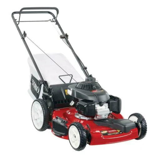 gas mower, 22-inch 170cc OHV engine high-wheel RWD 3-in-1 with height adjustment, oil included