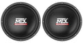 MTX Audio Terminator 12 in 800 Watt 4 Ohm Car Subwoofers - TN12-04