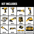 DeWalt 20V MAX 10-Tool Combo Kit With Batteries & Charger - DCK1020D2