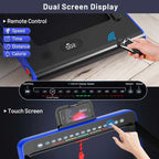 2-in-1 Folding Electric Treadmill, 2.25 HP, Under-Desk, with Dual Display and Smart App Control