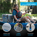Lifetime Bear-Resistant High Performance Camping Cooler, 28 qt, 20 Can Capacity, Boulder Gray - 91289