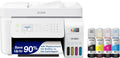 Epson EcoTank ET-4800 Wireless All-in-One Inkjet Printer, Scanner, Copier, Fax, ADF, Ethernet, White - C11CJ65201