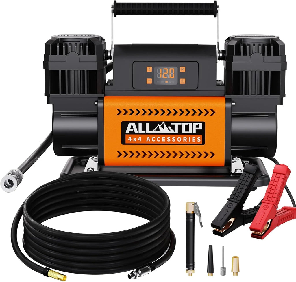 ALL-TOP 12V Dual Cylinder Air Compressor With LCD, 150PSI - ATACR350DG
