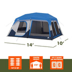 Ozark Trail 10-Person Lighted Instant Cabin Tent, 14' x 10', 40 lbs - 30711