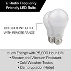 Genie Stealth 500 Essentials LED Belt Drive Garage Door Opener With LED Bulbs - 2055