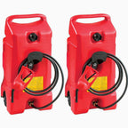Scepter Flo N' Go DuraMax 14 Gallon Portable Fuel Tank With Pump, 2 Pack, Red