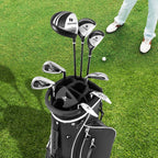Costway Men's Complete Golf Club Set 10 Pieces With 460cc Alloy Driver