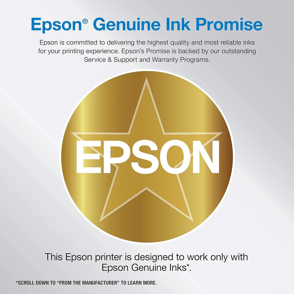 Epson EcoTank ET-4800 Wireless All-in-One Inkjet Printer, Scanner, Copier, Fax, ADF, Ethernet, White - C11CJ65201