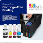 Epson EcoTank ET-4800 Wireless All-in-One Inkjet Printer, Scanner, Copier, Fax, ADF, Ethernet, White - C11CJ65201