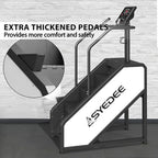 syedee Stair Stepper With LED Screen, 12 Workout Programs, 441LBS, 24-164 Steps/Minute, White