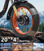 YEBEI Folding Electric Tricycle for Adults, 500W Motor, 48V15AH Lithium Battery, 20 x 4.0 in Fat Tires