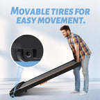 CoolHut 2-In-1 Portable Folding Under-Desk Walking Pad Treadmill, 2.5 HP, 3.8 MPH, Black