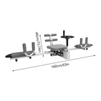 Leg Stretcher Training Machine, Steel, Gray, 330 lbs Capacity
