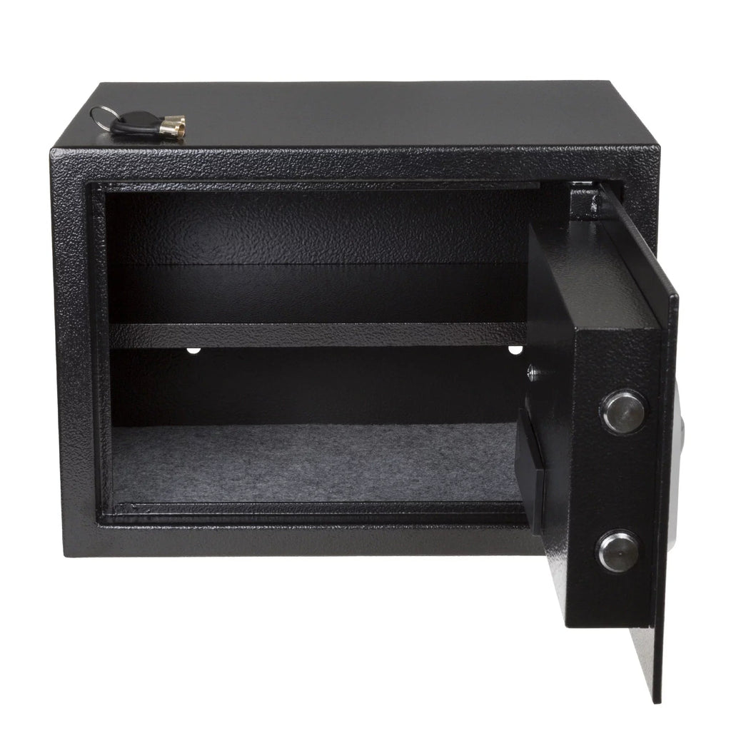 Stalwart Electronic Biometric Safe With Fingerprint Lock And 2 Override Keys