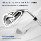 Costway Men's Complete Golf Club Set 10 Pieces With 460cc Alloy Driver