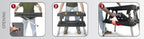 Keter Folding Work Table, 1000 lbs Capacity, Two 12 in Clamps, Black/Yellow - 197283