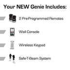 Genie SilentMax 1000 Garage Door Opener With 140V DC Motor - 3042-TKH