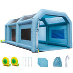 BENTISM Inflatable Paint Booth 30x20x13ft With 950W+1100W Filter System Blower