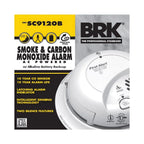 BRK Hardwired Smoke And Carbon Monoxide Detector 2 Pack With 9-Volt Battery Backup - 2X-SC9120B