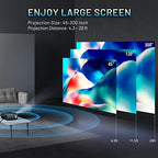 CLOKOWE Portable Projector 9600L Native 1080P 5G WiFi With Dolby Audio - YG661