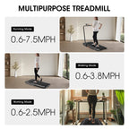 MaxKare 2-in-1 Folding Under Desk Treadmill, 2.5HP, 7.5MPH, 265 lbs Capacity