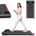FLIMDER Portable Under Desk Walking Pad Treadmill, 2.5 HP, 265 lbs Capacity, LED Display - White Or Black