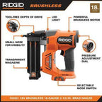 18V Brushless Cordless Nailer Combo Kit with Brad and Finish Nailers, Battery and Charger