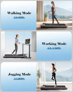 Naipo 2-in-1 Treadmill Walking Pad 2.5HP, 265 lb Capacity - LCD Display