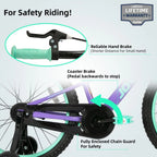 20-Inch Kids Bike with Training Wheels