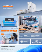 Mini PC, 16GB RAM, 512GB M.2 SSD, Compact Mini Computer for Home, Office and Everyday Computing