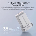 4K Camera Drone with 38-Min. Flight Time, 10 km Video Transmission, GPS Auto Return and Vertical Shooting