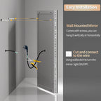 Extra Large LED Lighted Bathroom Mirror, Anti-Fog Wall Mounted Vanity Mirror with 3 Colors