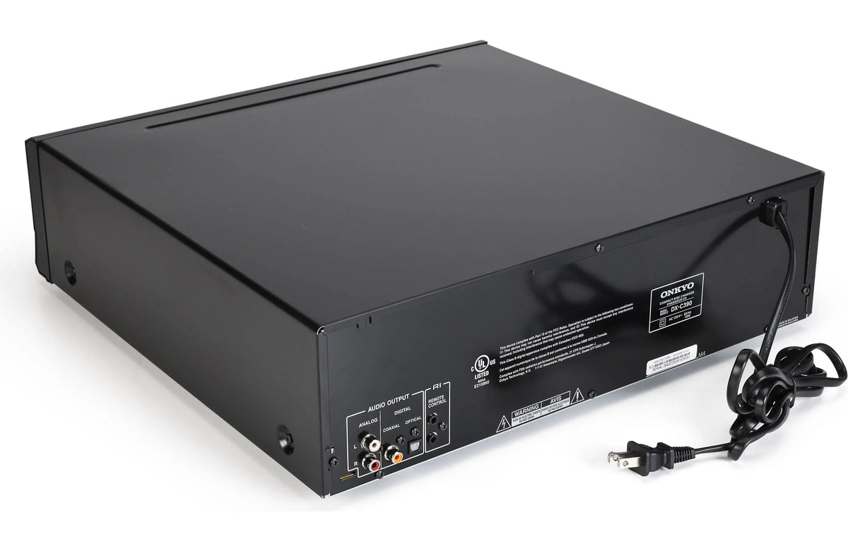 Onkyo 6-Disc CD Changer, Black - DX-C390