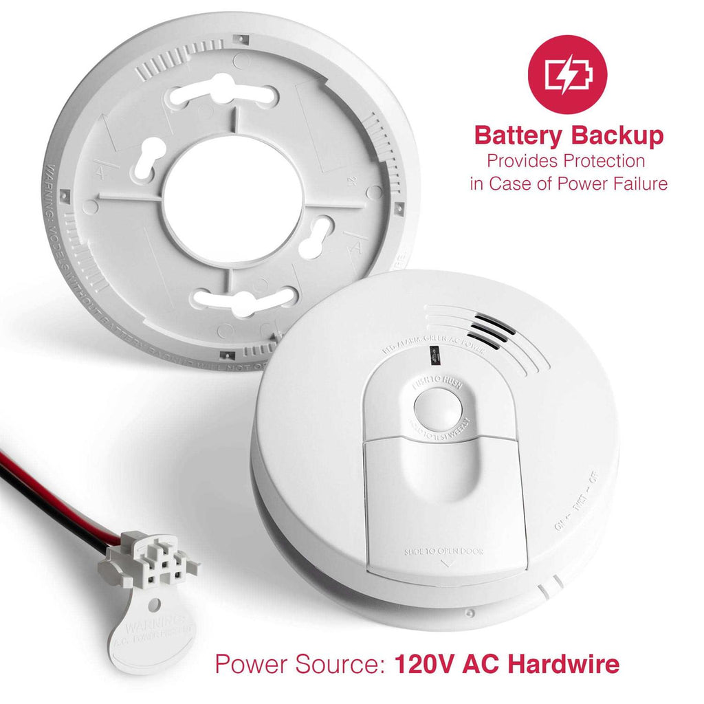 Kidde Hardwire Ionization Smoke Alarm With 9V Battery Backup - I4618