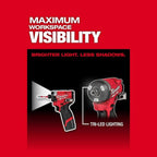Milwaukee M12 FUEL 12V 3/8 in Ratchet & 1/4 in Impact Driver 2-Tool Kit - 3453-20, 2567-20, 48-11-2420, 48-59-2401