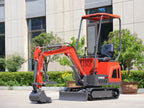 TYPHON 1-Ton Mini Excavator With Canopy, Hydraulic Thumb And 13.5hp Engine - TERROR ONE STORM