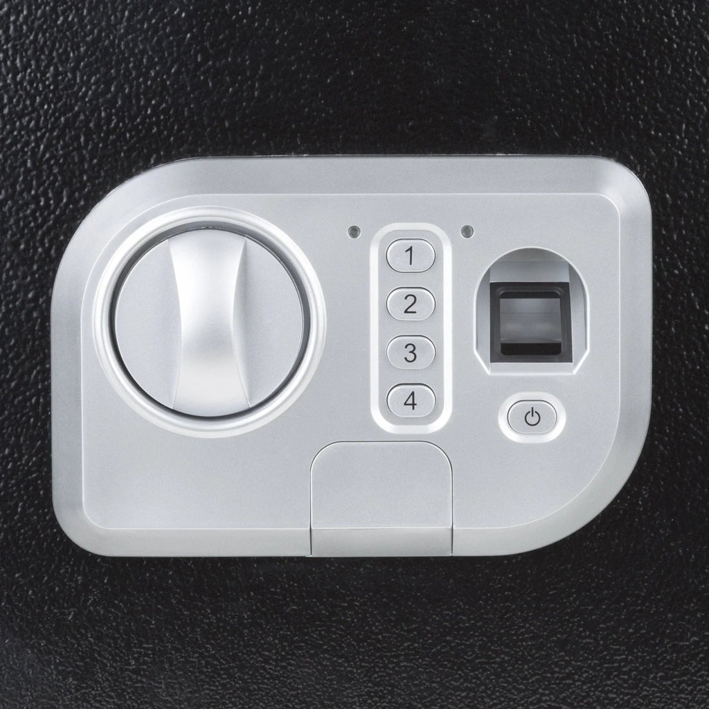Stalwart Electronic Biometric Safe With Fingerprint Lock And 2 Override Keys