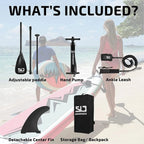 Swonder Inflatable Stand Up Paddle Board 10' x 32" x 6" - Paddle, Pump, Leash And Backpack