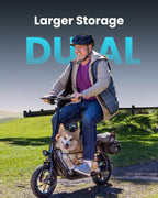 Adults Electric Scooter with Large Middle Basket