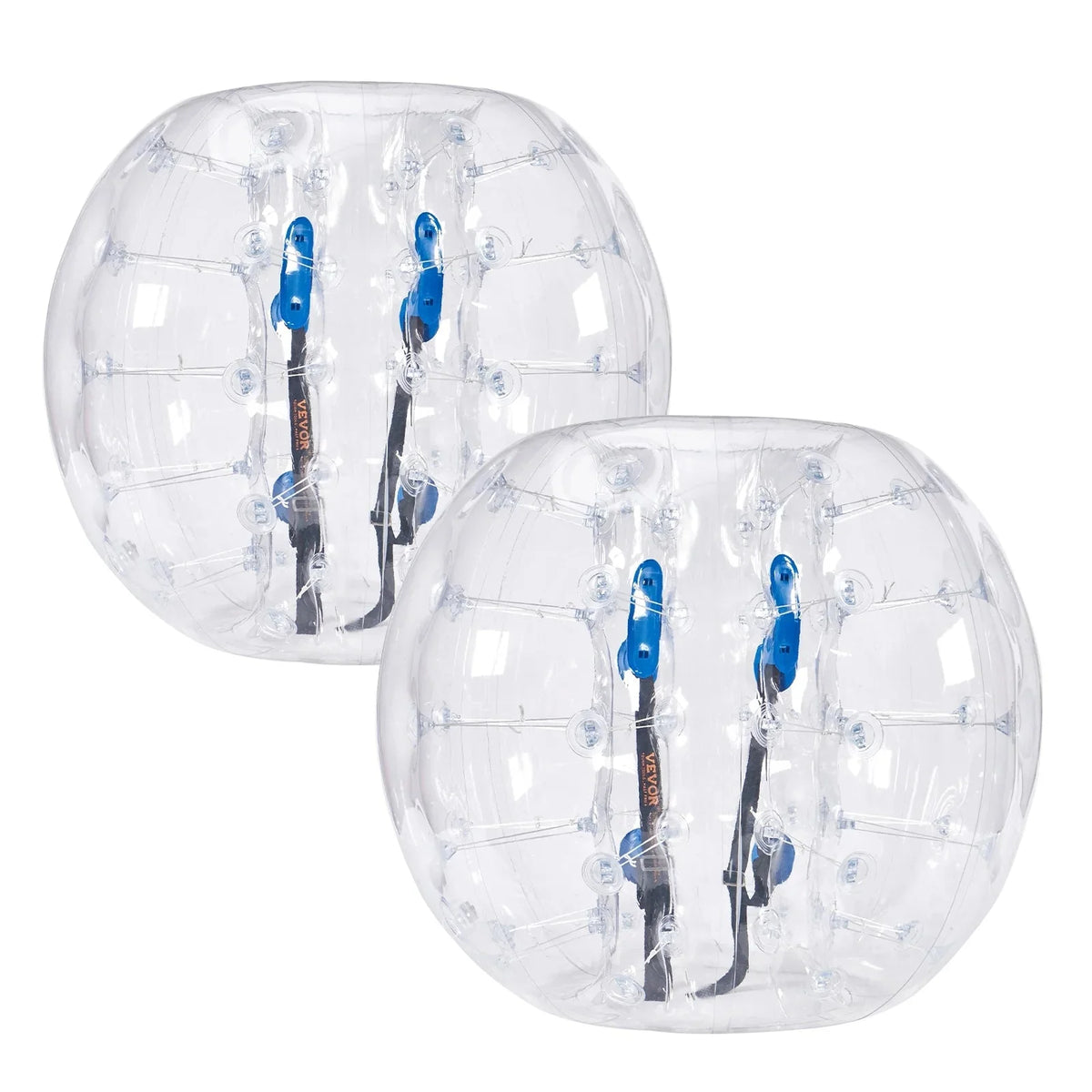 KFFKFF Inflatable Bumper Balls 4FT/1.2M 2-Pack, Transparent Dots - HCPPQ-005