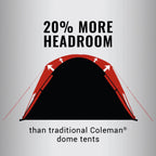 Coleman Skydome Camping Tent, 2 Person, Evergreen