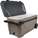 Igloo Wheeled Cooler 110 Qt Sandstone - Sportsman Glide