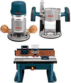 12-Amp 2.25 HP Variable-Speed Router Combo Kit with Plunge Router and Fixed Base